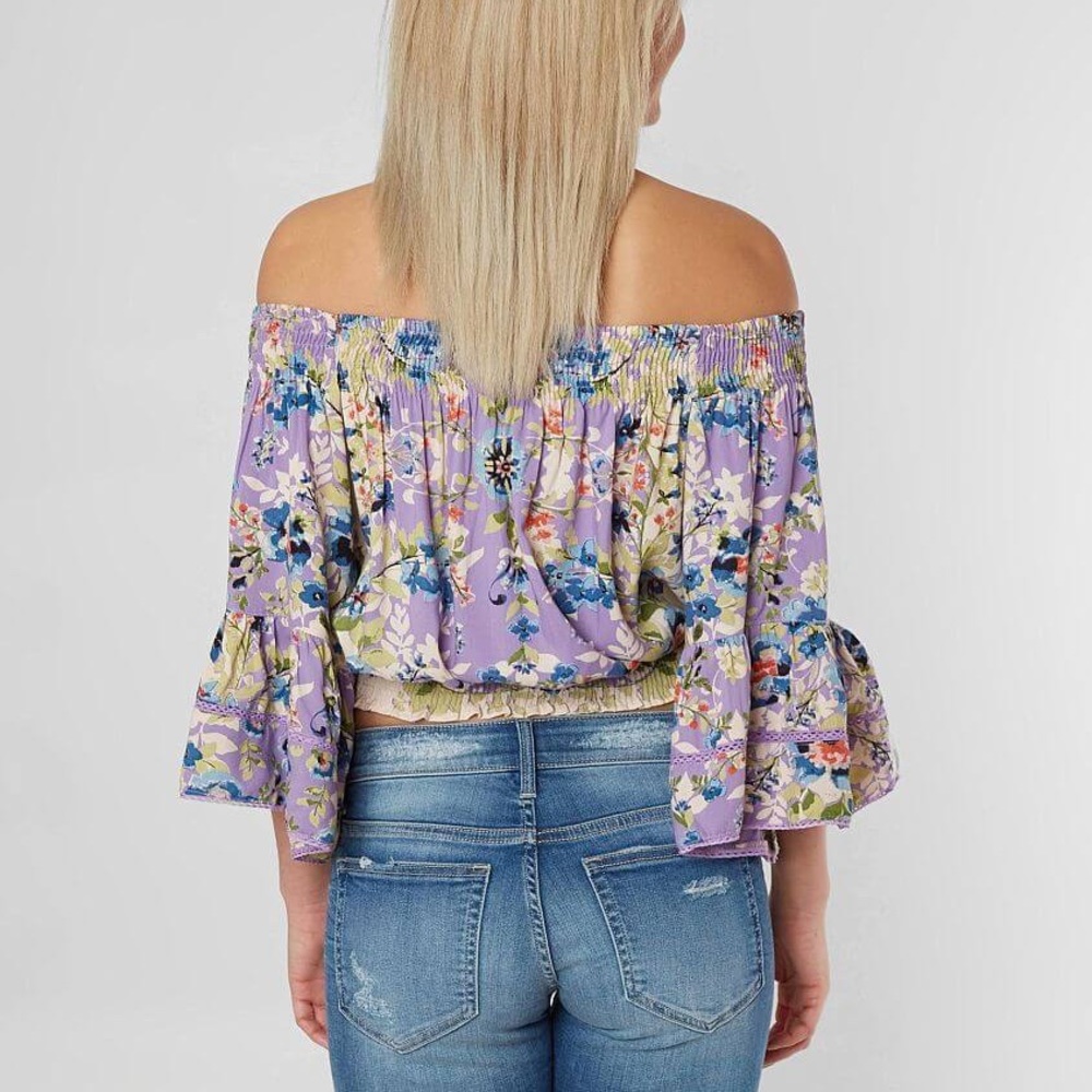 Off the shoulder crop top